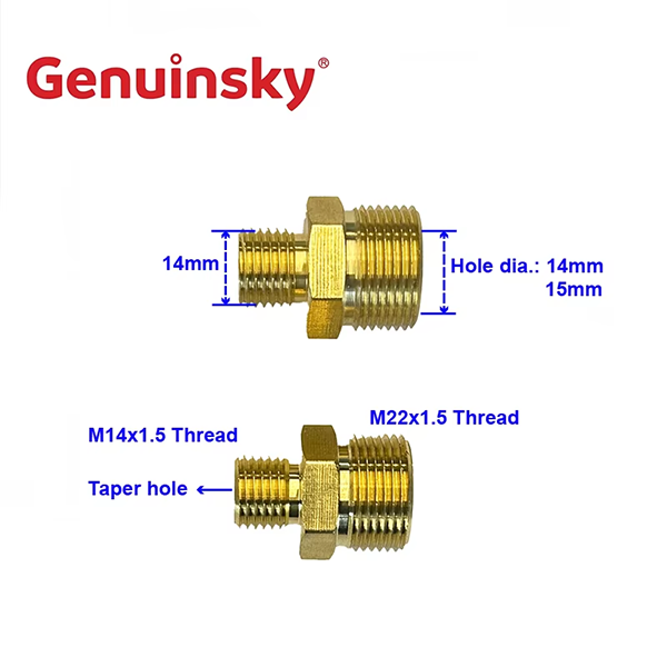 หัวนมทองเหลืองที่มีแกน dia 15 มม. หรือ 14 มม.