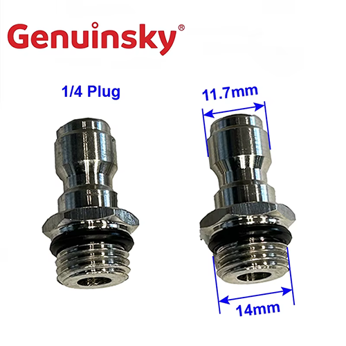 สแตนเลสสตีลอย่างรวดเร็วปลั๊ก 1/4 นิ้ว